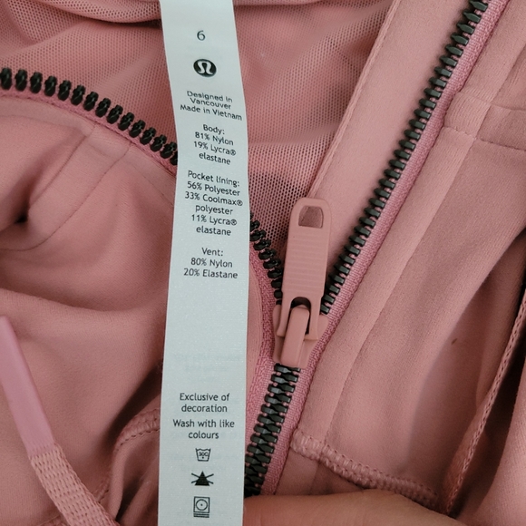 Lululemon Hooded Define Jacket Nulu Pink Pastel Size 6 - Picture 8 of 10